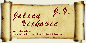 Jelica Vitković vizit kartica